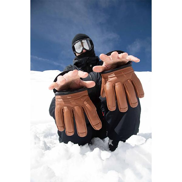 デスグリップ deathgrip glove co ZOMBIE GLOVE Leather BROWN 5本指