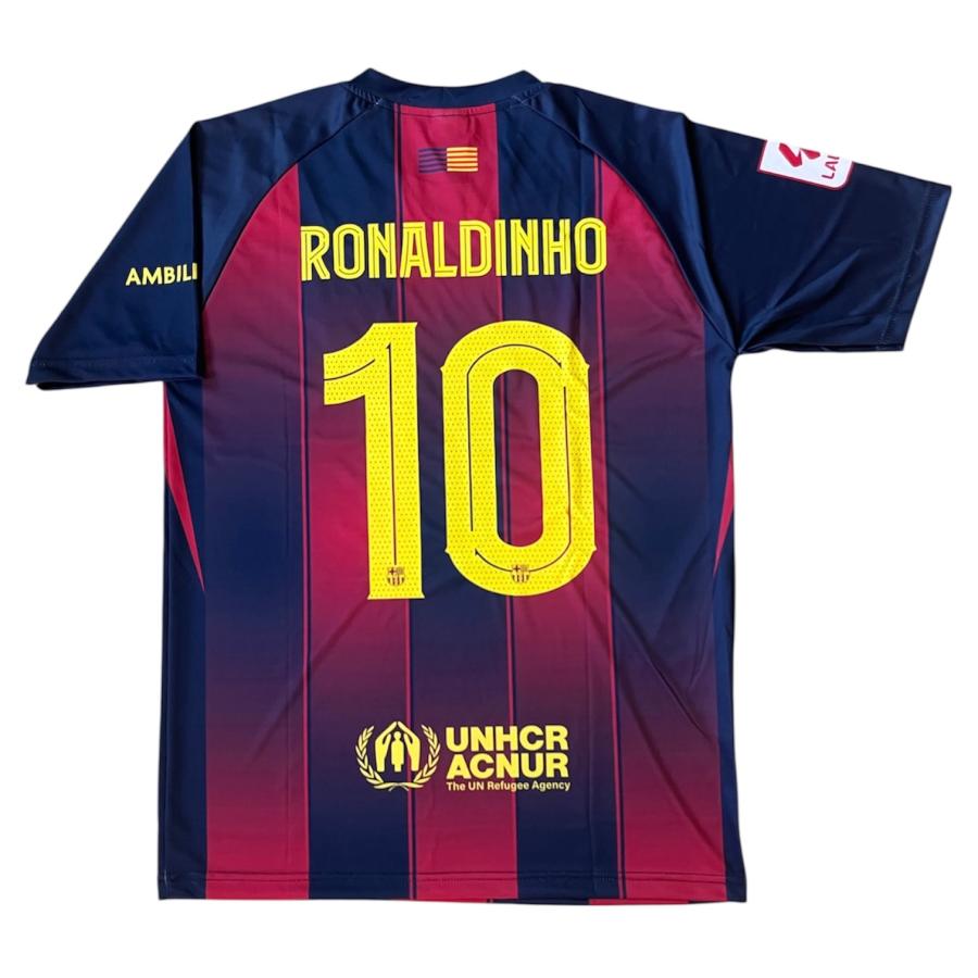 ロナウジーニョ背番号10 バルセロナ ホーム 25/26 レプリカ