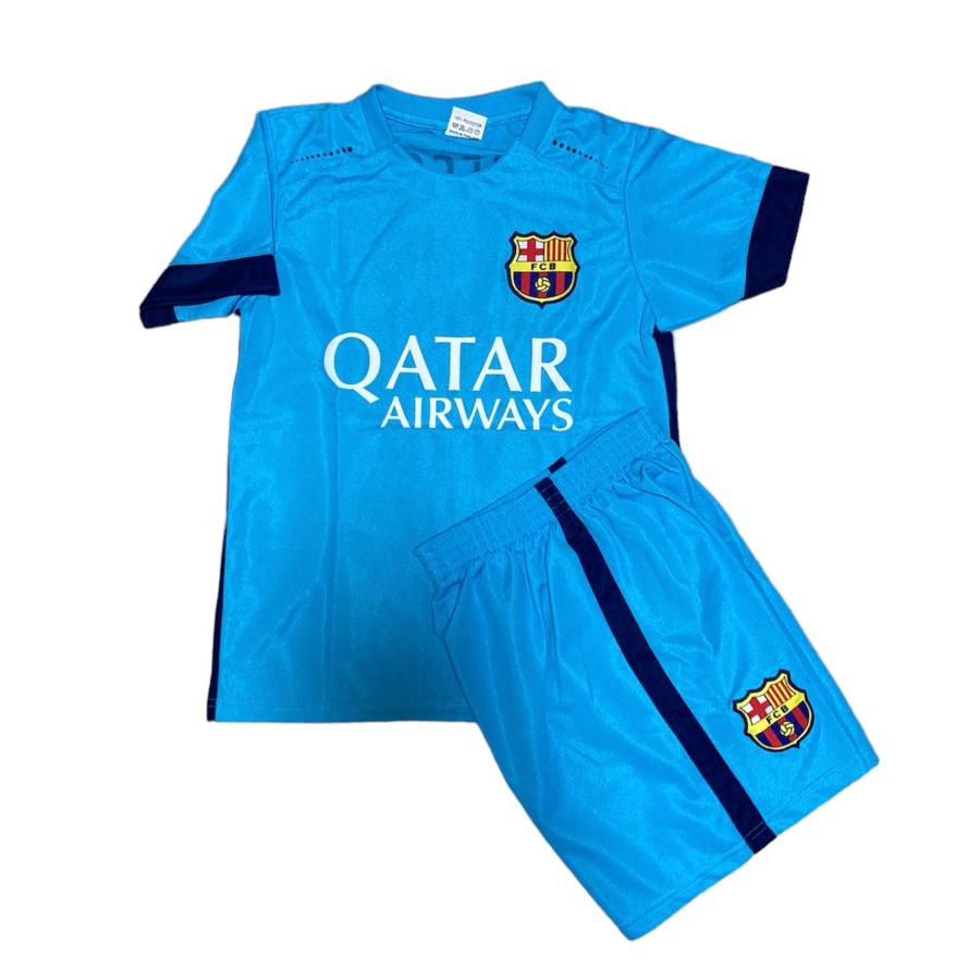 メッシ＃10 バルセロナ 青 アウェイ Mサイズ 子供用上下セット 即納