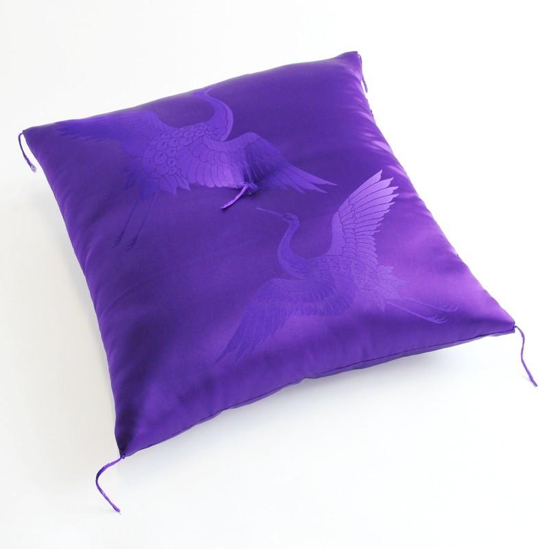 鶴寿座布団（紫） 夫婦判 : わたや森 - 通販 - Yahoo!ショッピング