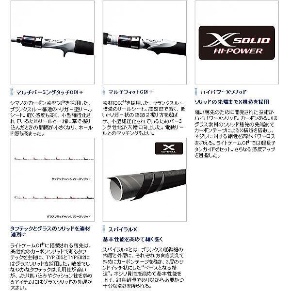 シマノ（SHIMANO） ライトゲーム CI4+ TYPE73 MH200 : ウォーター