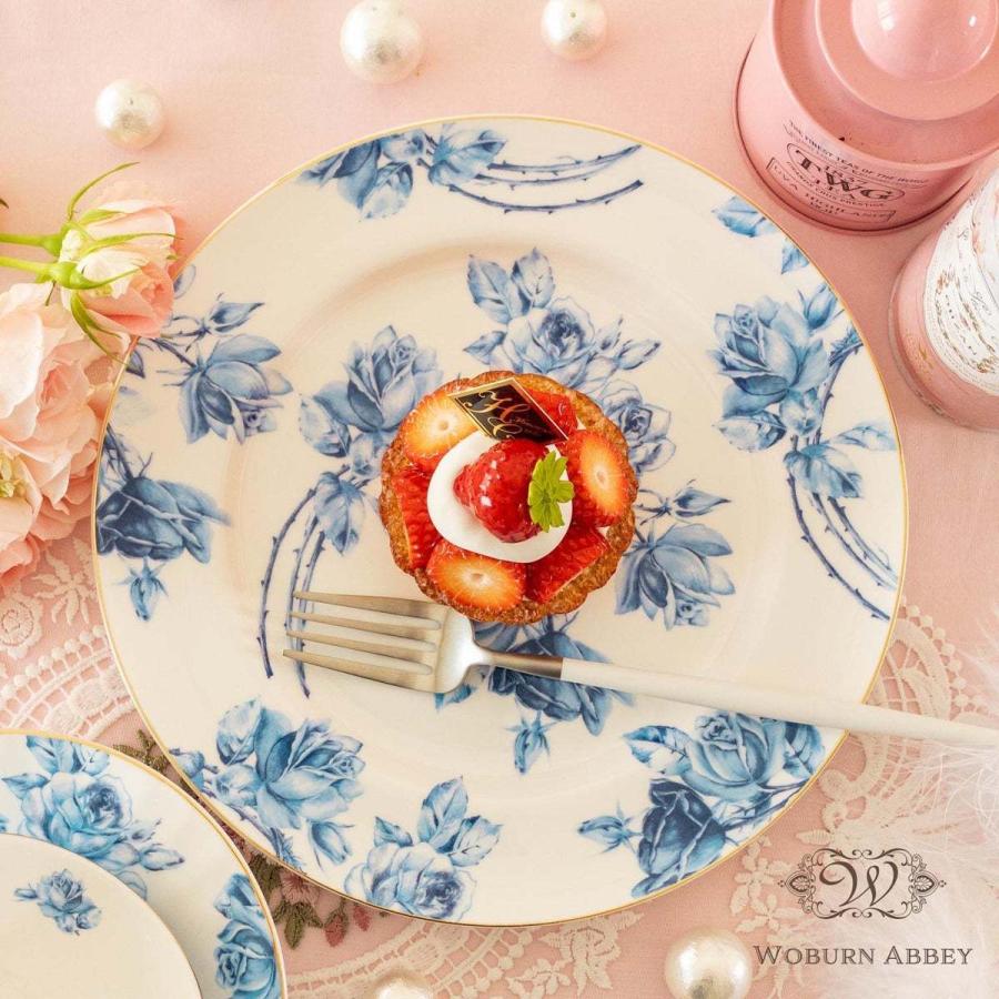 Aynsley 正規輸入品 エインズレイ エリザベスローズ ブルー 中皿 リム