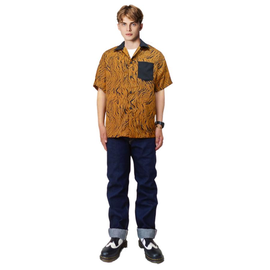 ボーリングシャツ アニマル柄 豹 レオパード ゼブラ アロハシャツ