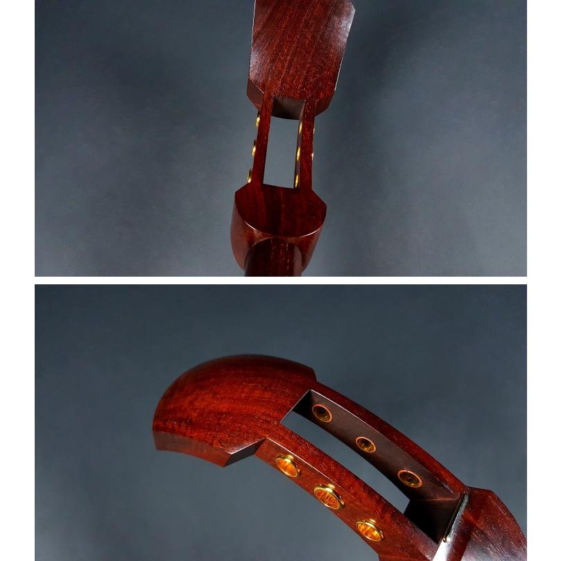 地唄三味線（紅木金細）本体のみ【上・師範モデル】（YSG-5607K） : 和