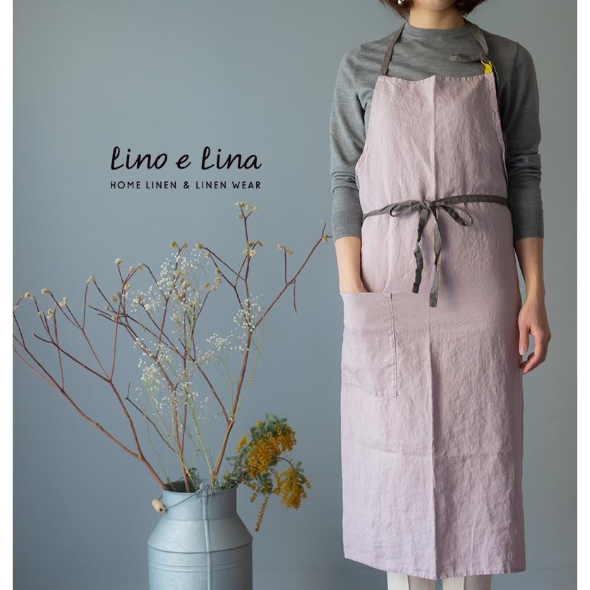 リーノエリーナ Lino e Lina リネン フルエプロン マノン Manonギフト