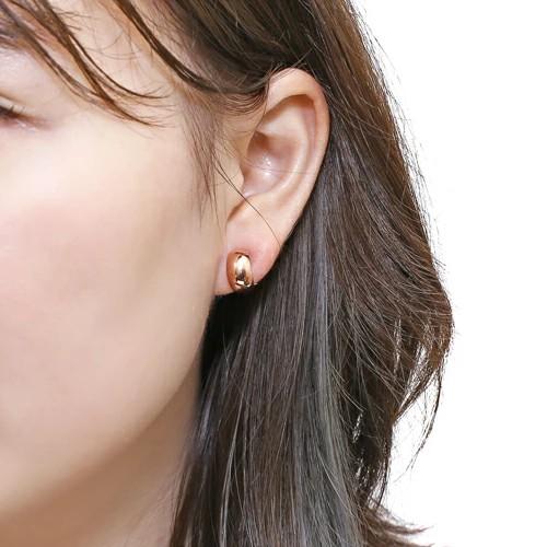18金 K18 K18PG ピンクゴールド イヤリング イヤークリップ クリップ