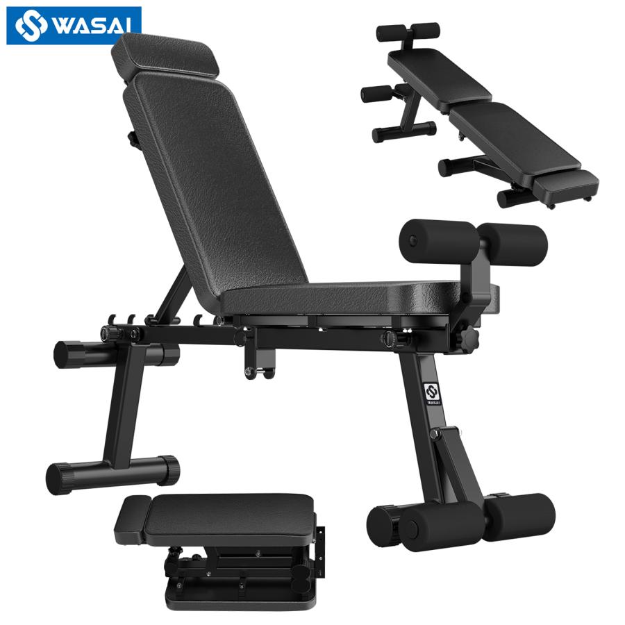 トレーニングベンチ フラットベンチ インクラインベンチ【折りたたみ