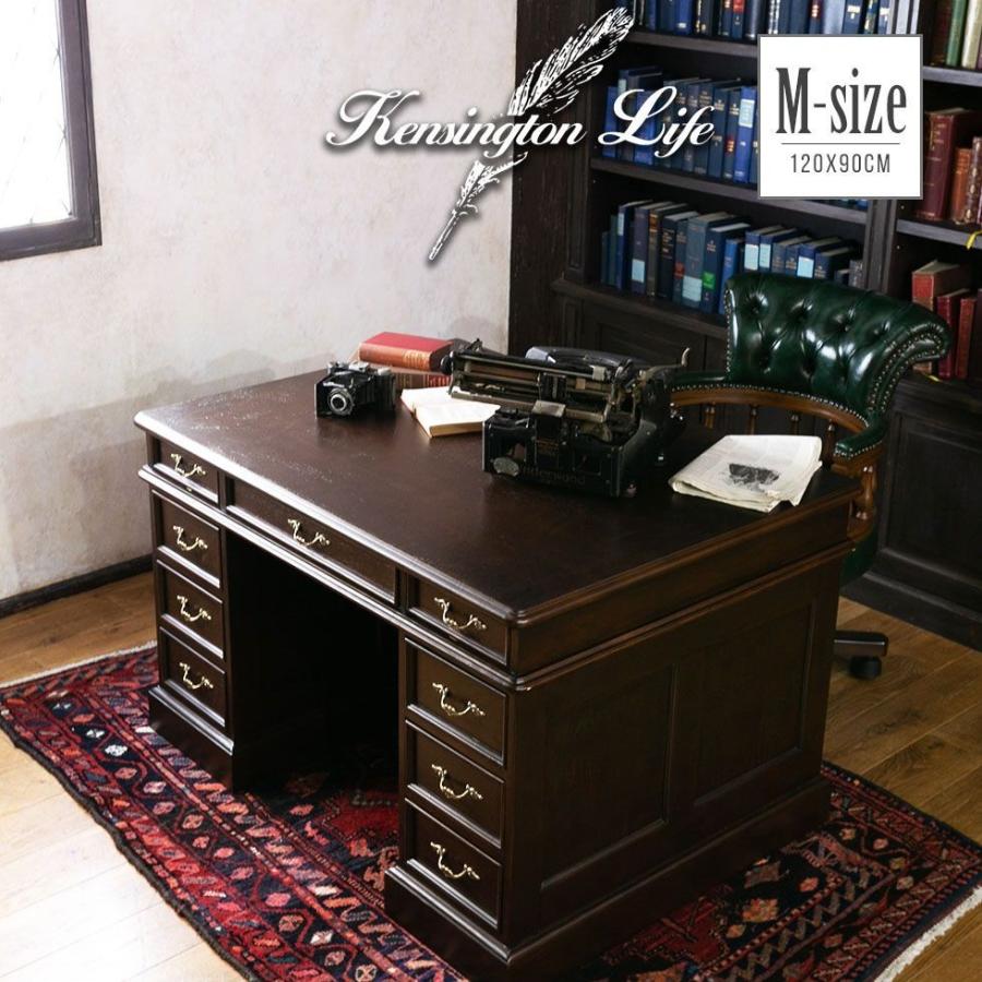 デスク 書斎机 机 プレジデントデスク アンティーク 高級 7022-m-5