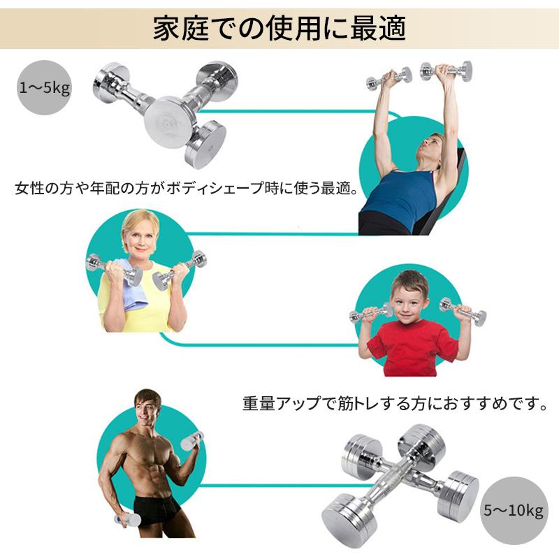 AORTD ダンベル 2個セット 1kg 2kg 3kg 4kg 5kg 6kg 7kg 8kg 9kg 10kg