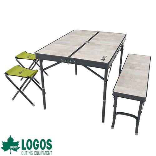LOGOS（ロゴス） テーブルセット ベンチ 折りたたみ 軽量 4人用