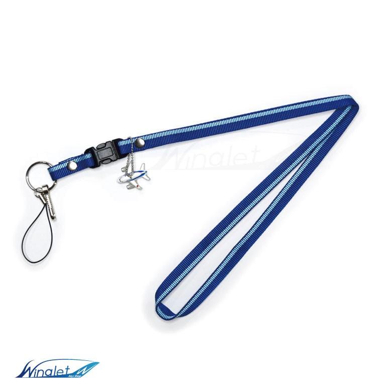 ANA ネックストラップ BOEING 787 JA801 マスコット付 全日空 ana neck