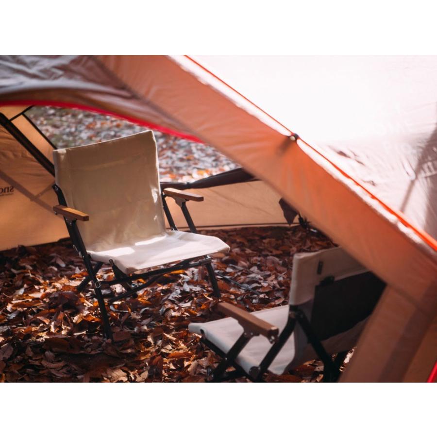 snow peak（スノーピーク） ローチェアショート アイボリー : ウィンズ