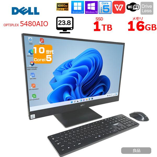 DELL（デル） 一体型 OptiPlex 5480 AIO 中古 デスクトップ Office