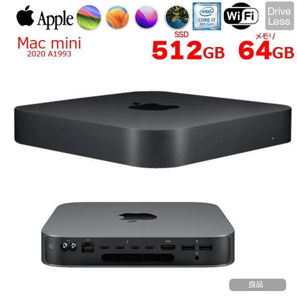 Mac mini Apple MXNG2J/A A1993 2020 小型デスク 選べるOS [Core i7
