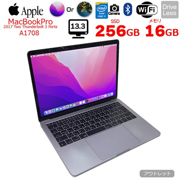 MacBook Pro Apple Macbook MPXT2J/A A1708 2017 Two Thunderbolt 3