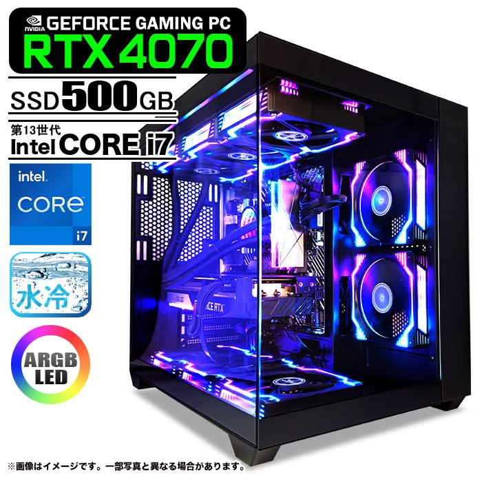 PASOUL ゲーミングPC 黒海景房シームレス HJF-ATX（BK）水冷 GeForce