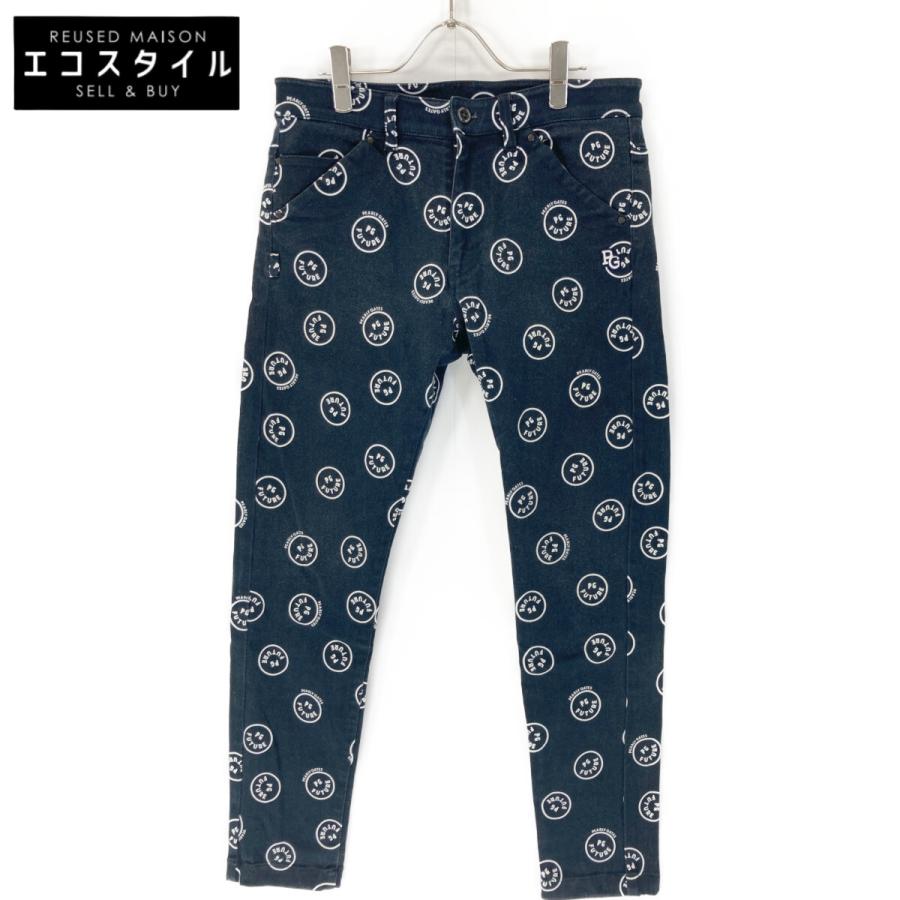 PEARLY GATES（パーリーゲイツ） 21年製 ネイビー ニコちゃん柄パンツ