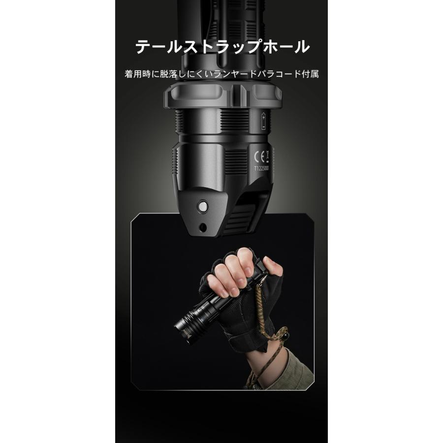 WUBEN T1 懐中電灯 2000ルーメン IP68 箱の角凹み潰れ WUBEN T1 懐中