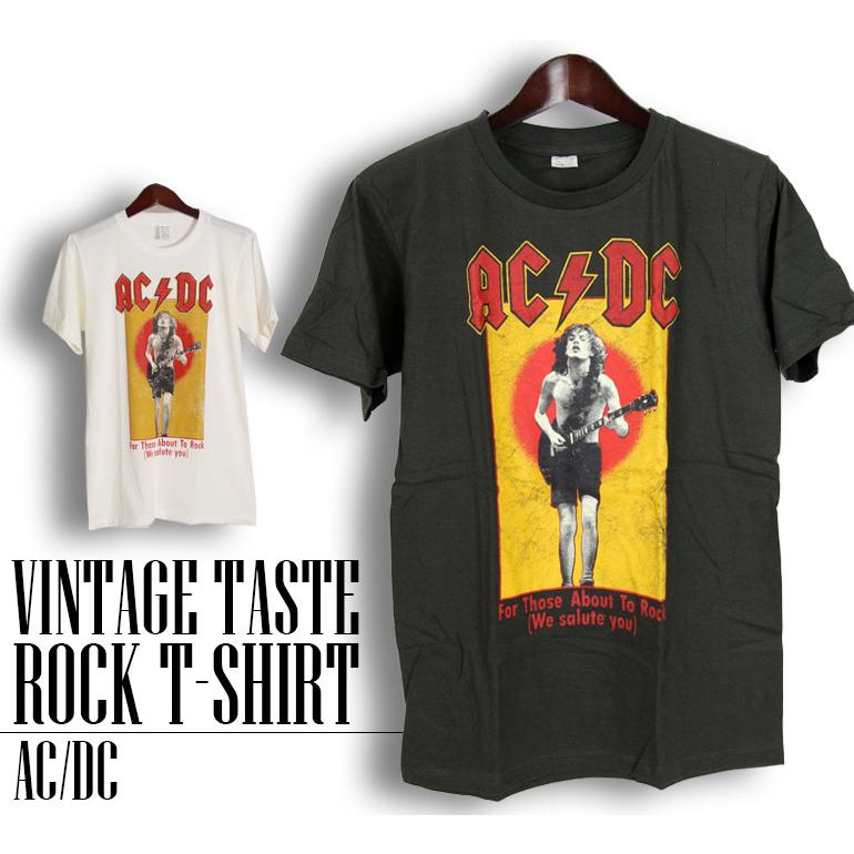 ヴィンテージロックTシャツ バンドTシャツ パンク AC/DC 裸ギター