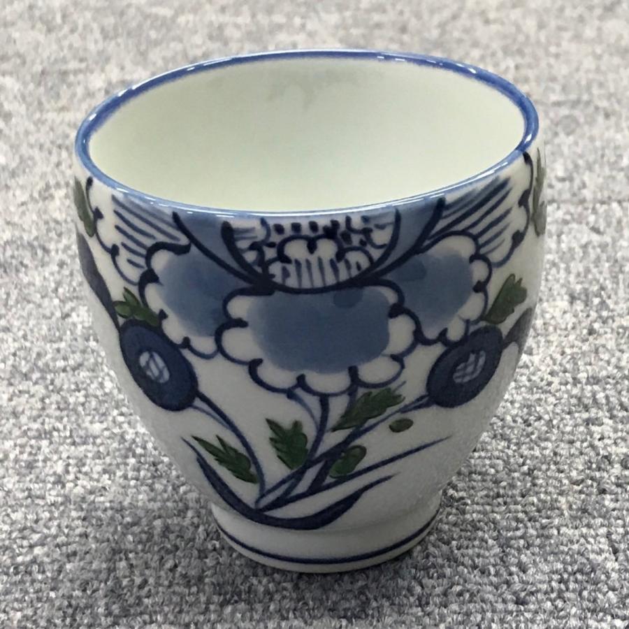 源右衛門窯 染錦菊牡丹絵 湯呑揃（5客） : 陶器たて石 Yahoo!店