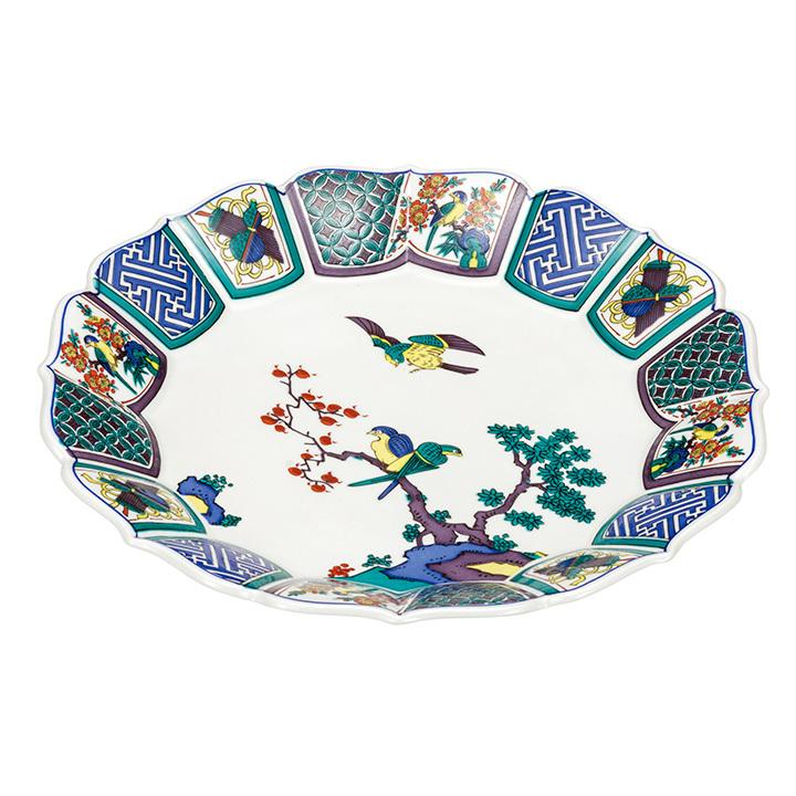 九谷焼 10号盛皿 古九谷 和食器 皿 盛皿 大皿 人気 ギフト 内祝い k9