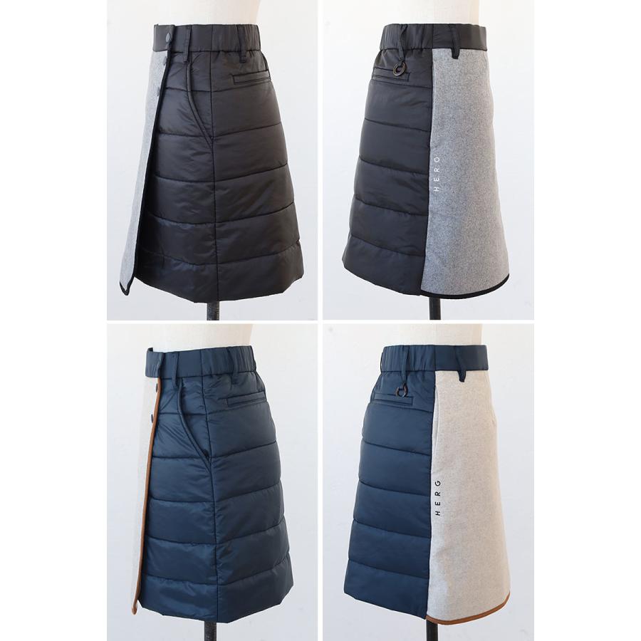 HERG1（エルグワン） ゴルフ PADDED TWEED SKIRT スカート ラップ