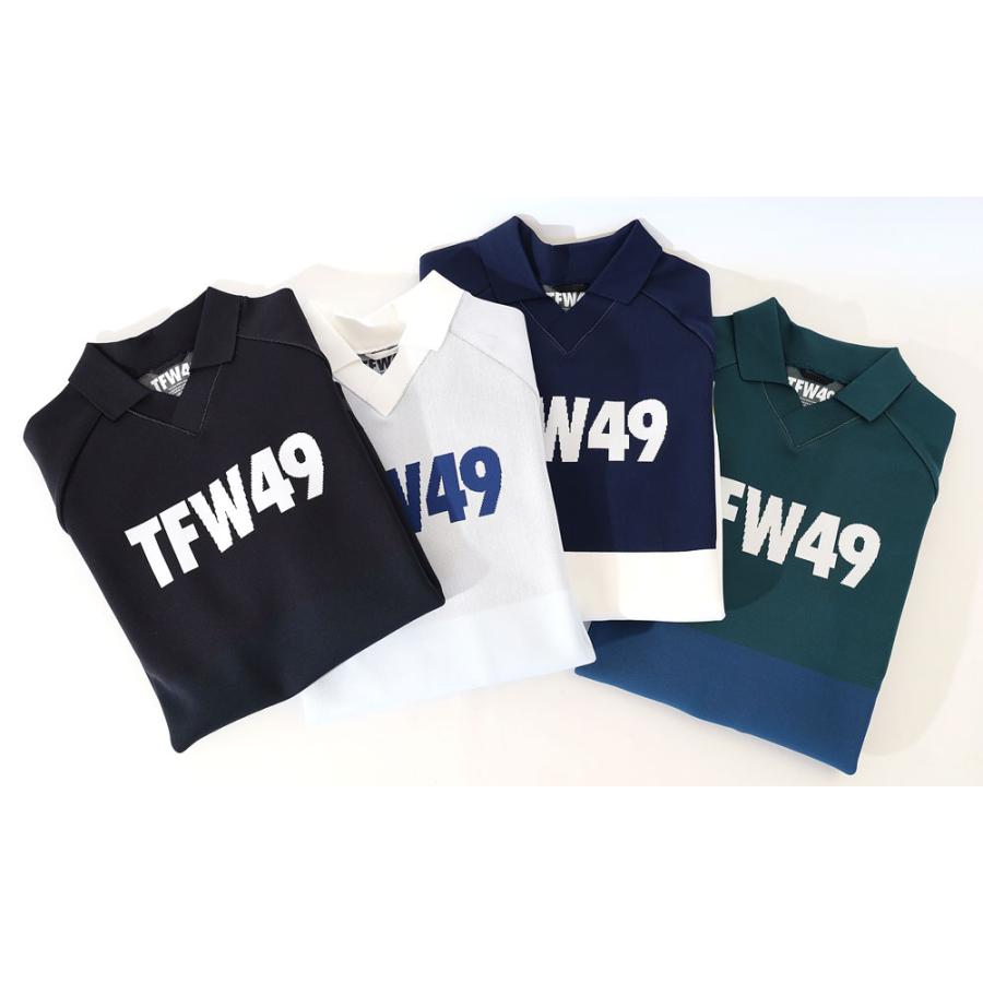 TFW49 TFW49 KNIT POLO ニット ポロシャツ 長袖 メンズ ゴルフ ゴルフ