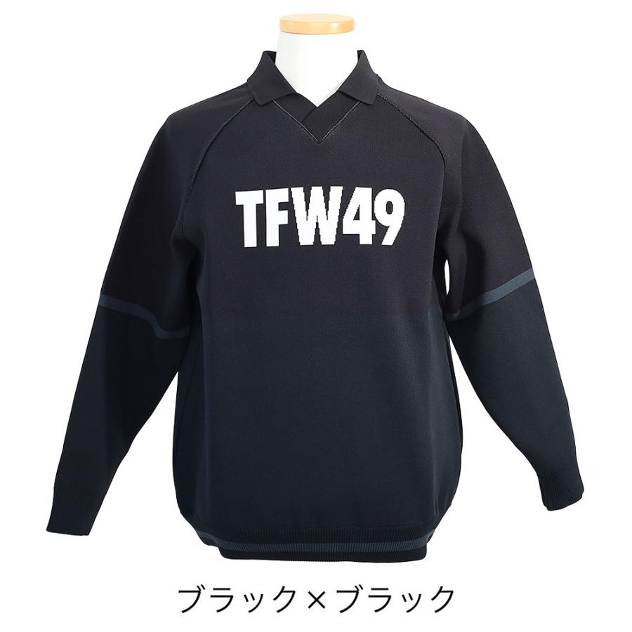 TFW49 TFW49 KNIT POLO ニット ポロシャツ 長袖 メンズ ゴルフ ゴルフ