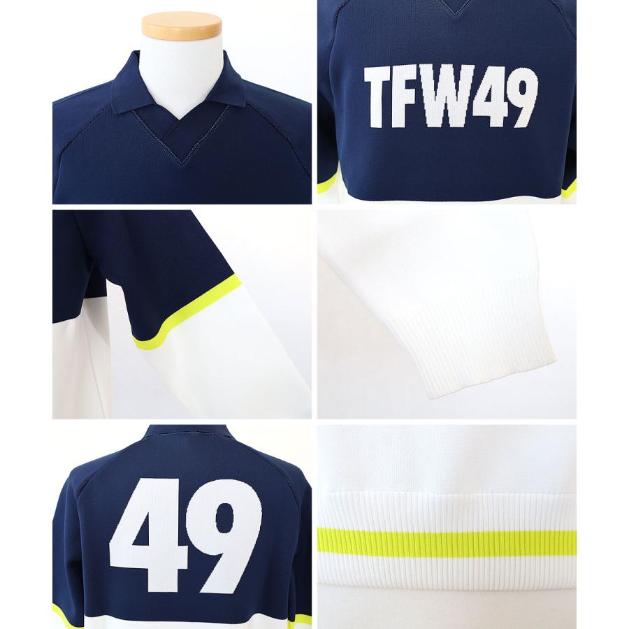 TFW49 TFW49 KNIT POLO ニット ポロシャツ 長袖 メンズ ゴルフ ゴルフ