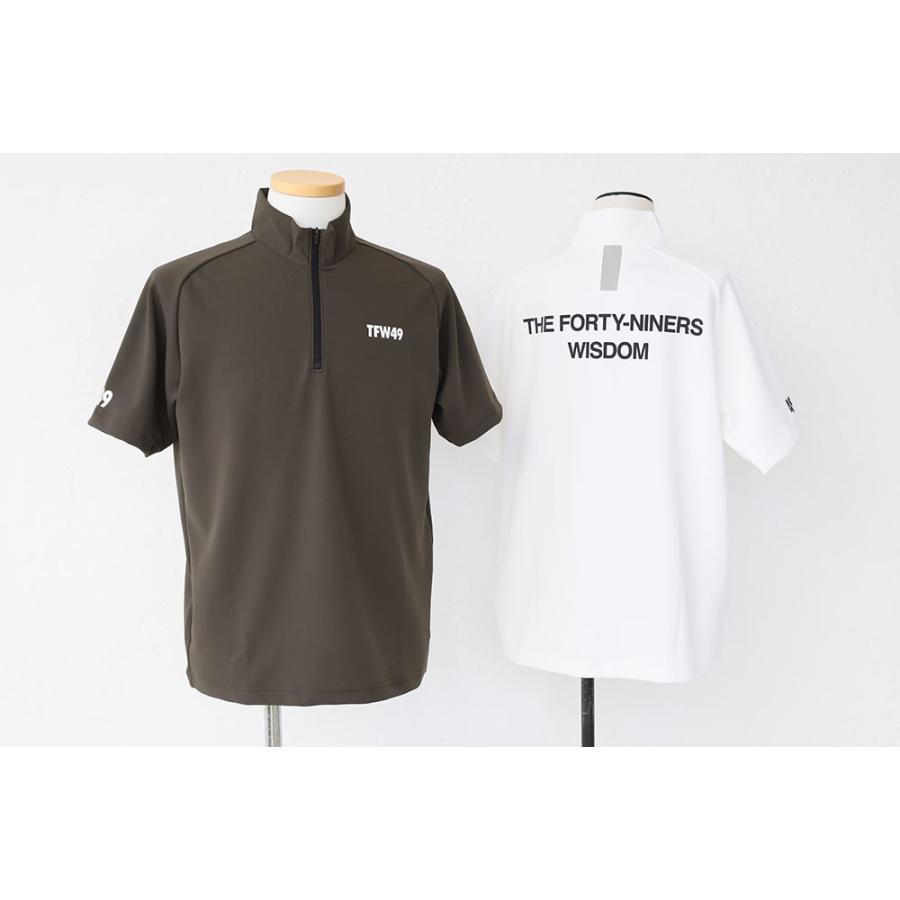 TFW49 TFW49 MOCK NECK HALF ZIP モックネック ハーフジップ 半袖