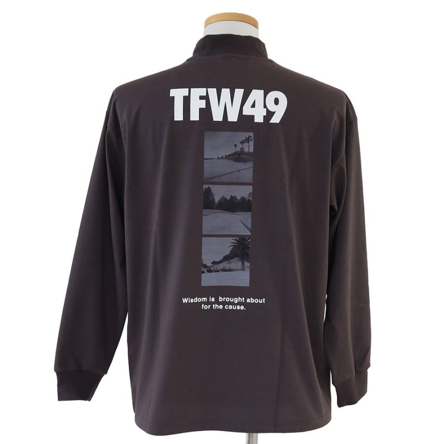 TFW49 TFW49 MOCKNECK PRINT LONG SLEEVE T モックネック プリント