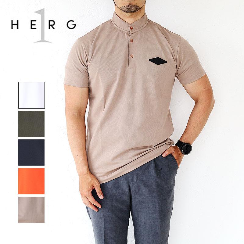 HERG1（エルグワン） ゴルフ STAND COLLOR POLO スタンドカラー