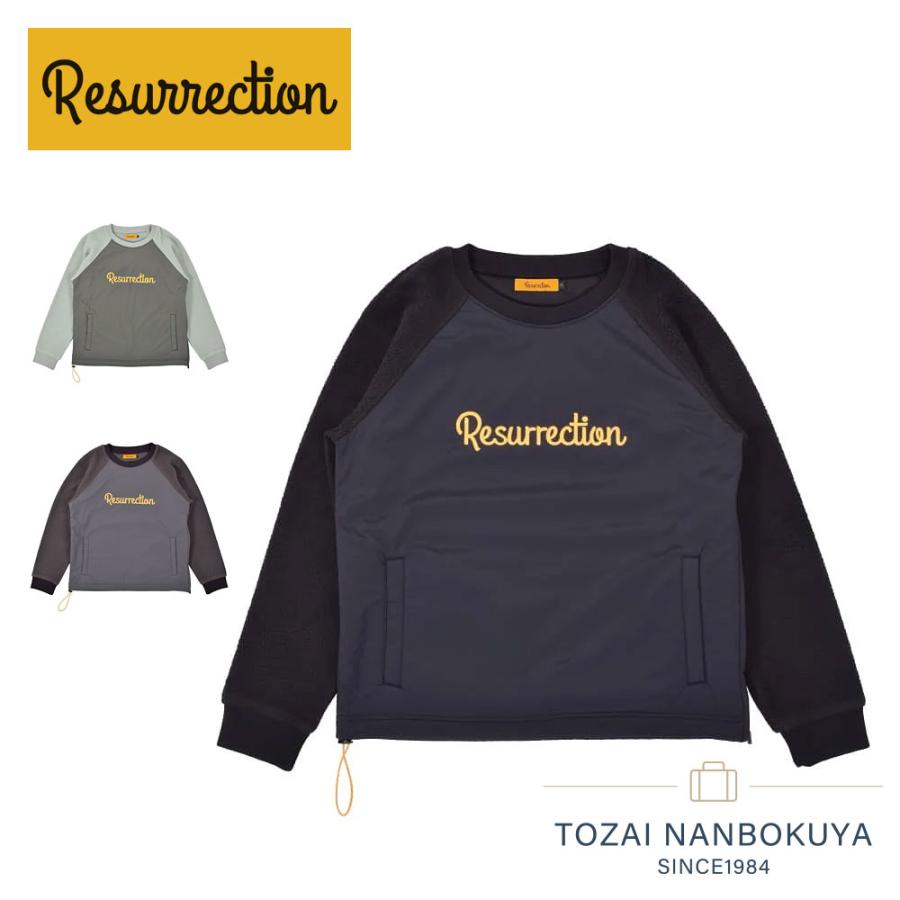 Resurrection レザレクション ウィンドブロックボアクルーネック