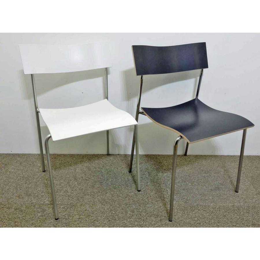 LAMMHULTS 展示品 ラムホルツ キャンパスチェア 白黒 2脚セット