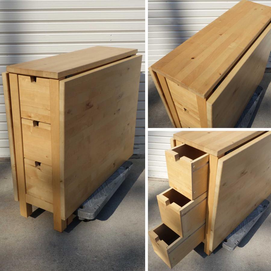 イケア（IKEA） ダイニング5点セット ◇ NORDEN 折りたたみテーブル