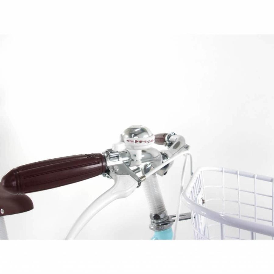 22インチ 身長120〜135cm 子供用自転車 バレンタイン2（ミントブルー