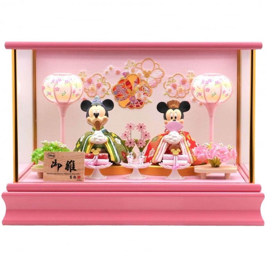 雛人形】【動画】ディズニー ミッキー＆ミニープレミアム 親王 ケース