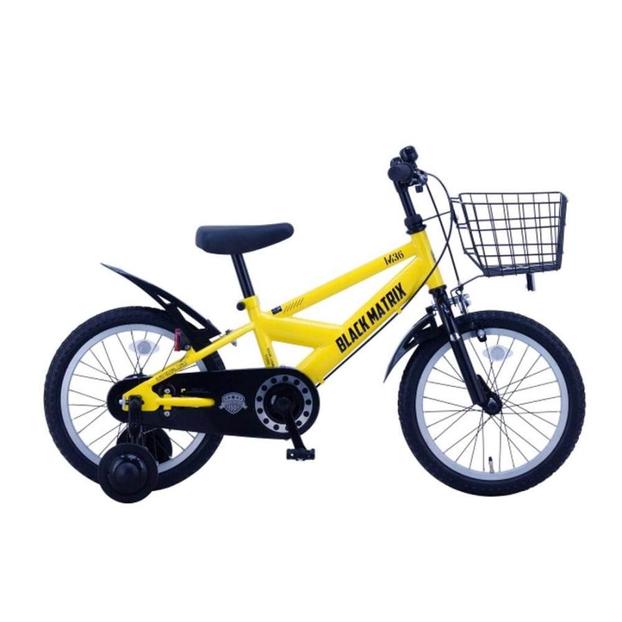 16インチ 身長102〜117cm 子供用自転車 ブラック マトリックス