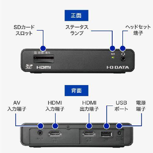 IODATA(アイ・オー・データ) GV-HDREC/AD ブラック ビデオキャプチャー