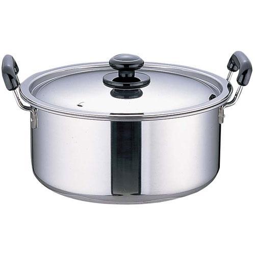 遠藤商事 SAステンレス プラ柄 IH対応 厚板実用鍋 33cm AZT0733 : 特価