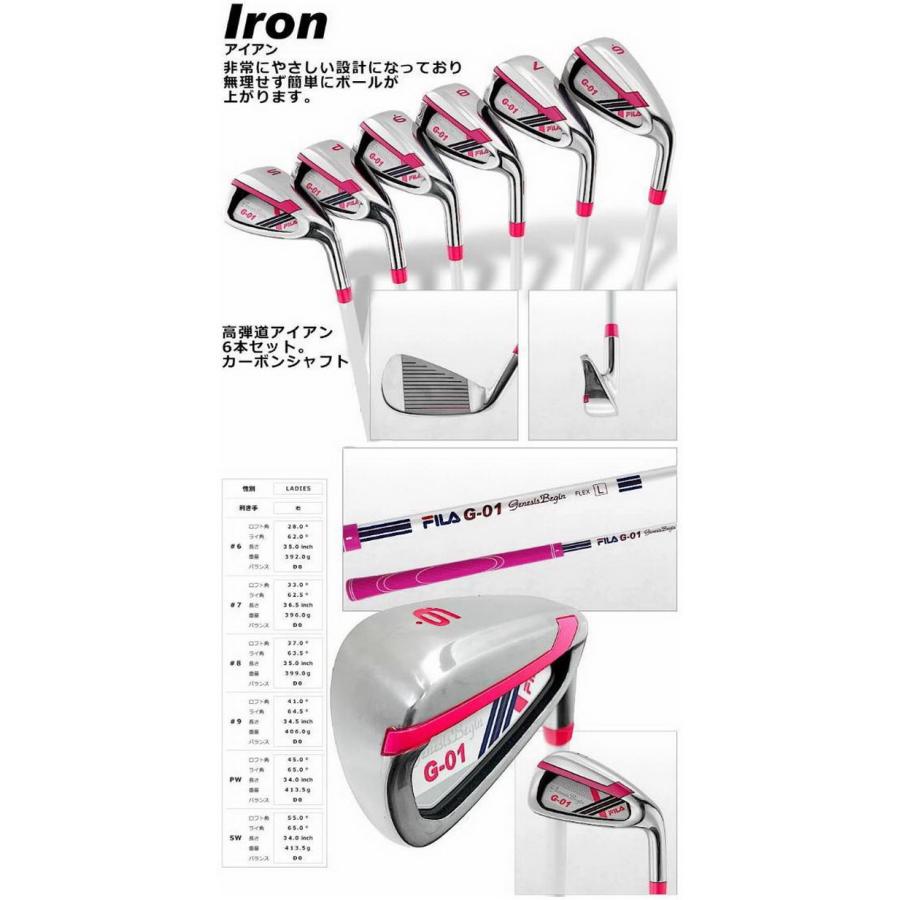 FILA GOLF GOLF/ フィラ ゴルフ レディースゴルフクラブ11本セット
