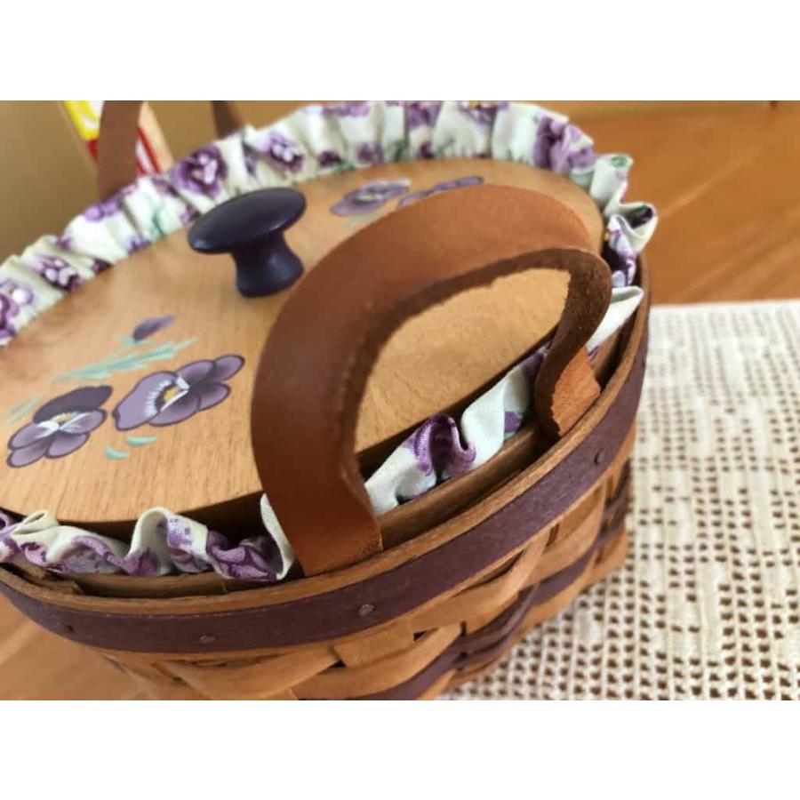 ロンガバーガーLongaberger メイシリーズ パンジーバスケット 1992