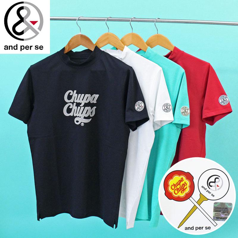 and per se（アンパスィ） ゴルフウェア メンズ モックネックシャツ