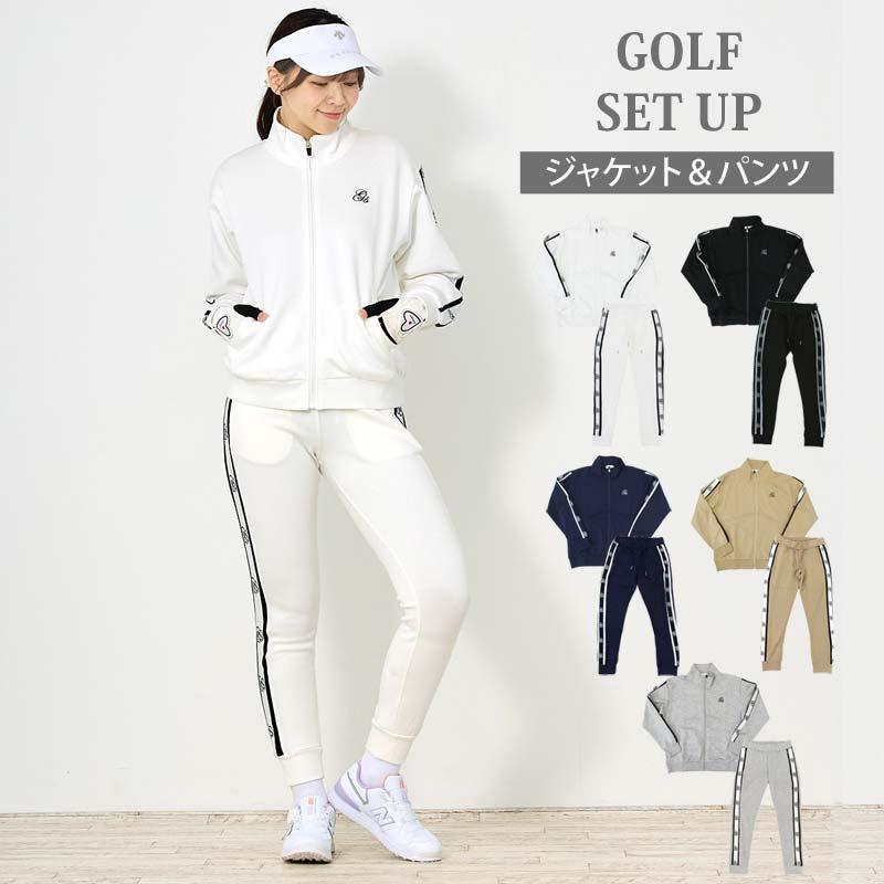 ゴルフウェア レディース 上下セットアップ gs GOLF ジップアップ