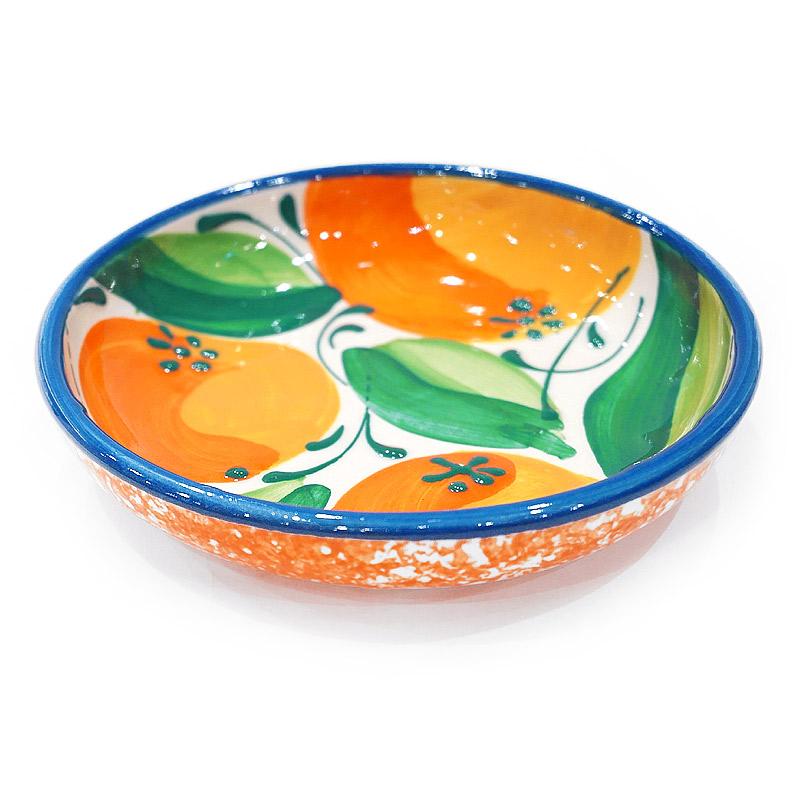 スペイン陶器 SPL-PL4611OR 深皿 小 オレンジ : 輸入雑貨～カラン