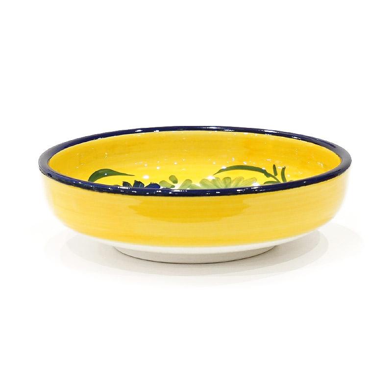 スペイン陶器 SP-19N ボウル大/青緑花柄 : 輸入雑貨～カランフィル(旧