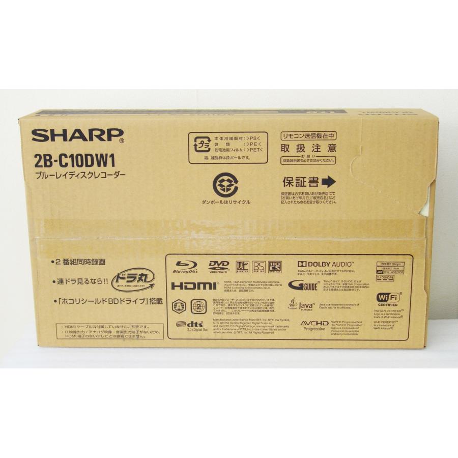 AQUOS シャープ SHARP AQUOSブルーレイ 2B-C10DW1 1TB 2番組同時録画