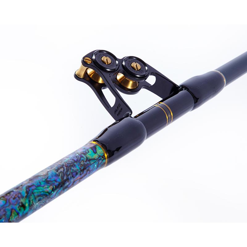 オクマ マカイラ トローリング ロッド 80lb カーブ バットロング