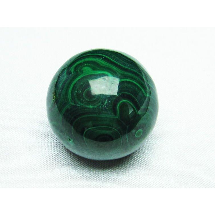マラカイト 丸玉 スフィア 30mm 送料無料 一点物 141-3528 : 天然石