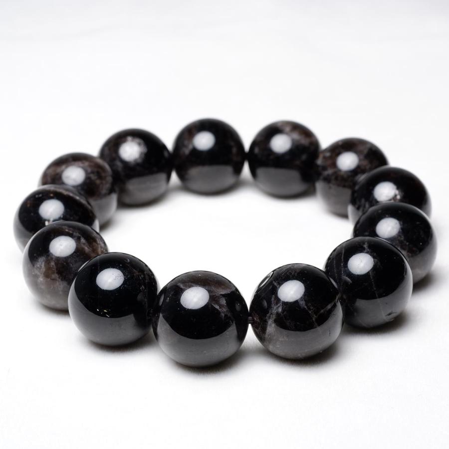 モリオン 黒水晶 ブレスレット 18mm 一点物 メール便可 [M便 1/10] 111